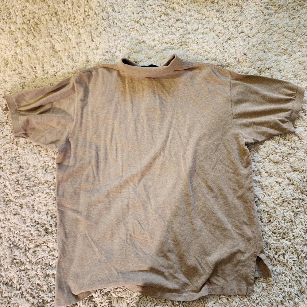 Polo by Ralph Lauren Mens XL Tan Short Sleeve Polo Shirt Casual - Picture 6 of 7